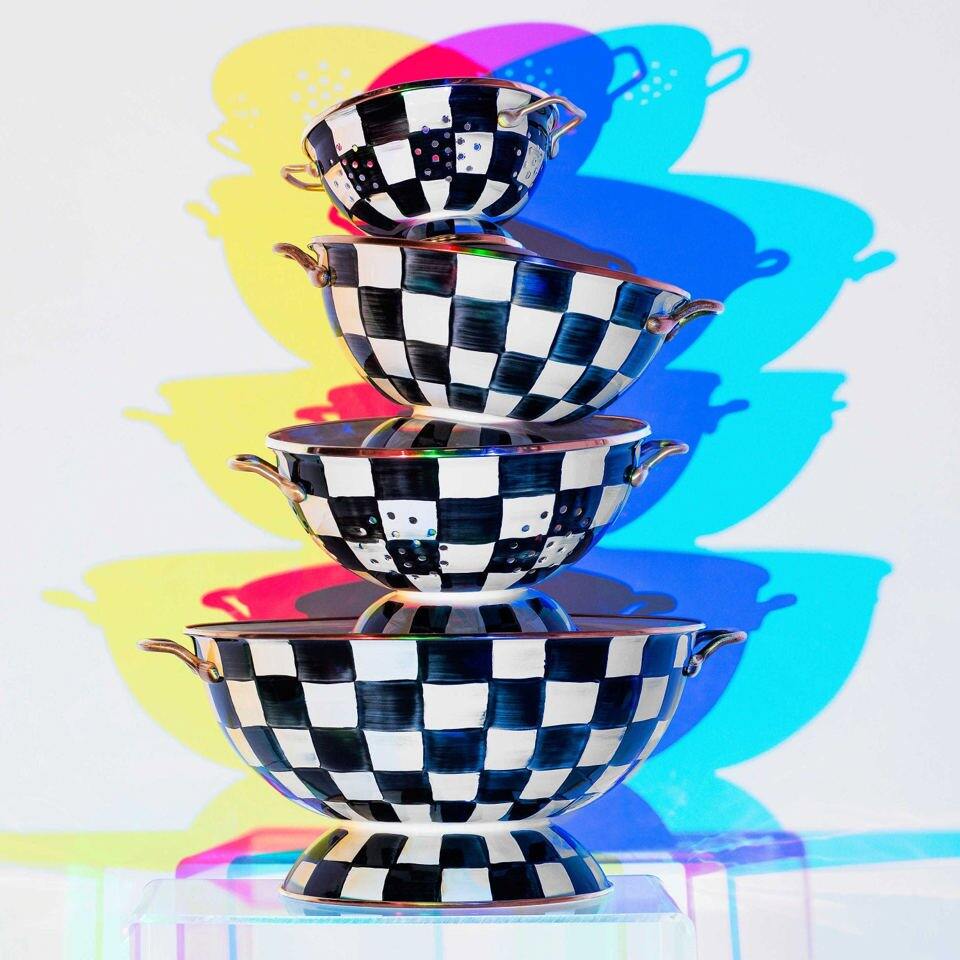 Courtly Check Enamel Almost Everything Bowl