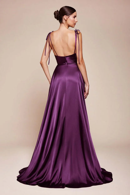 LOTTIE GOWN - SATIN A-LINE DRESS