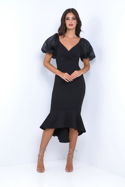 Diana Midi Dress - Black