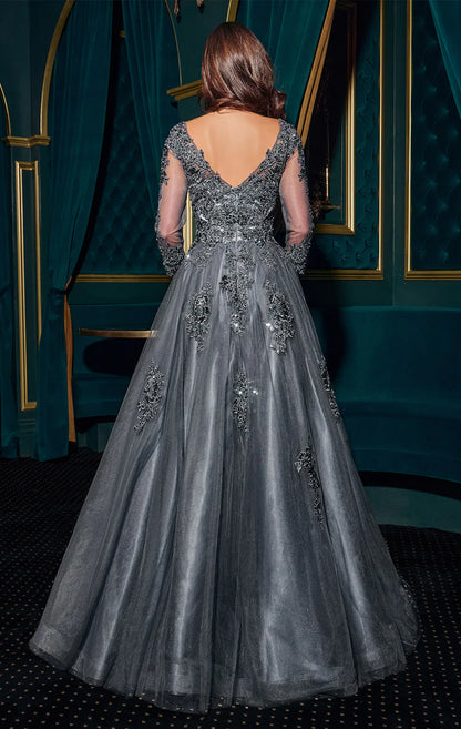 FRANCESCA GOWN - BALL GOWN WITH SLEEVES