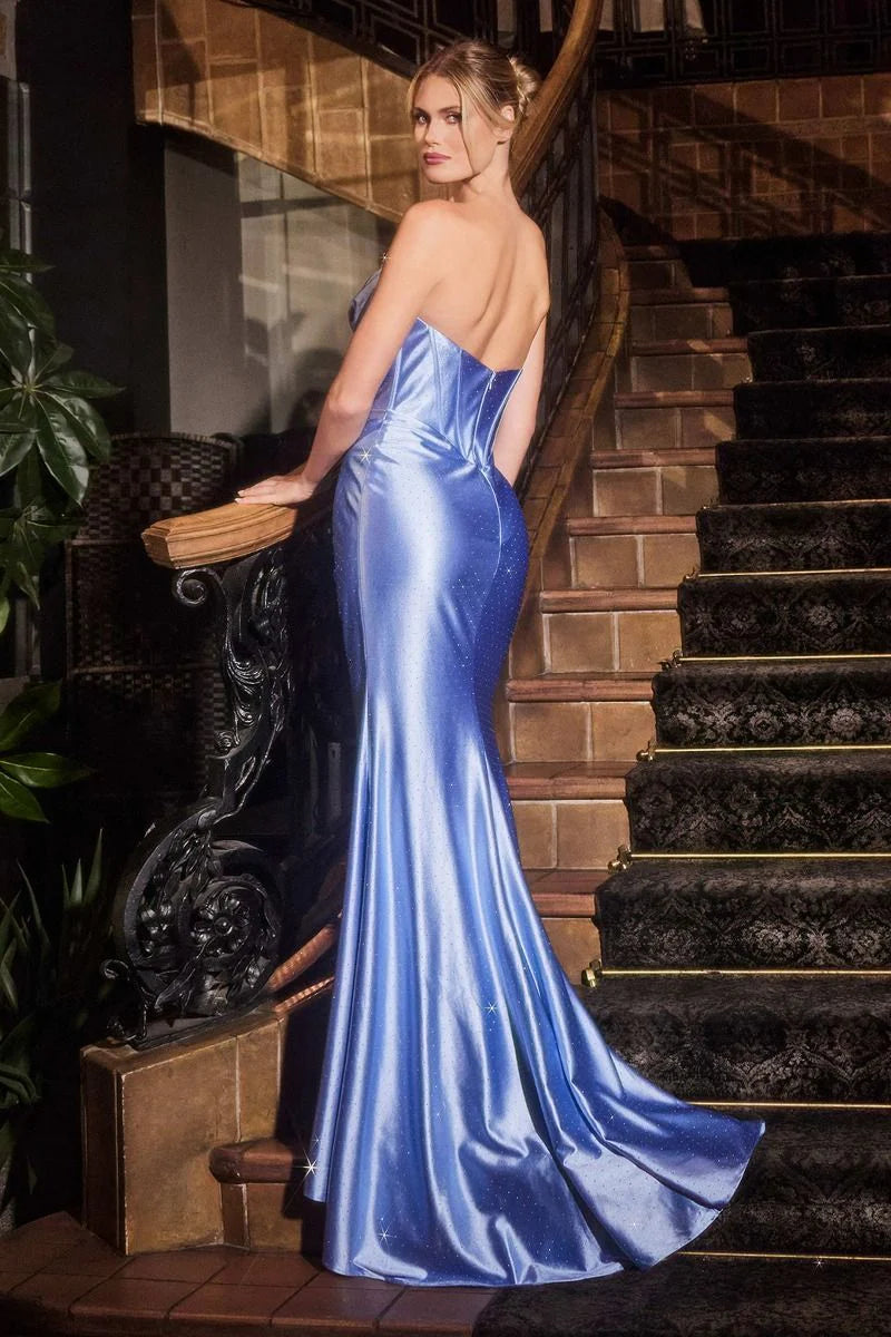 Brenton Gown - Fitted Micro Crystal Gown