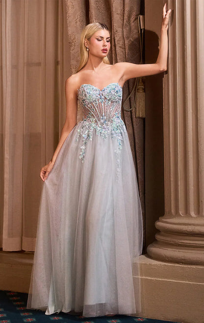 A1478 - Weaving Ivy Beaded Gown - ANDREA & LEO