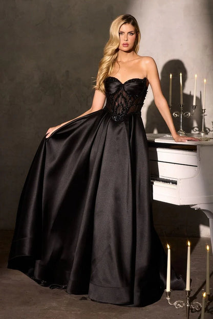 Annika Gown - A-line Corset Dress With Pockets