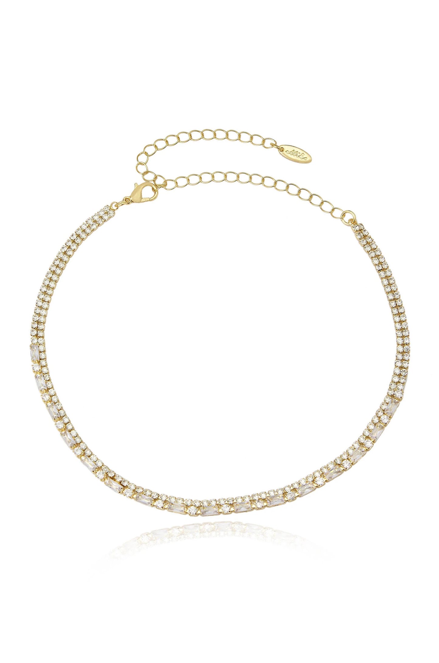 Dainty Crystal Strands Choker