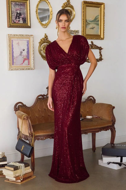 GENESIS SEQUIN FORMAL GOWN