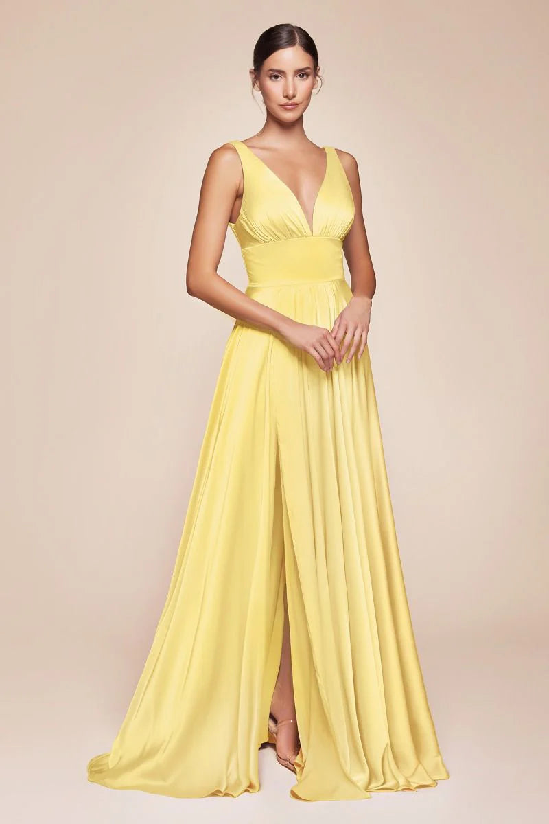 Kinsley Gown - Soft Satin A-line Dress