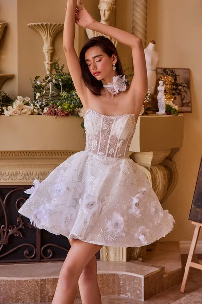 WL025 - Wedding Midi Dress & Choker - Andrea & Leo