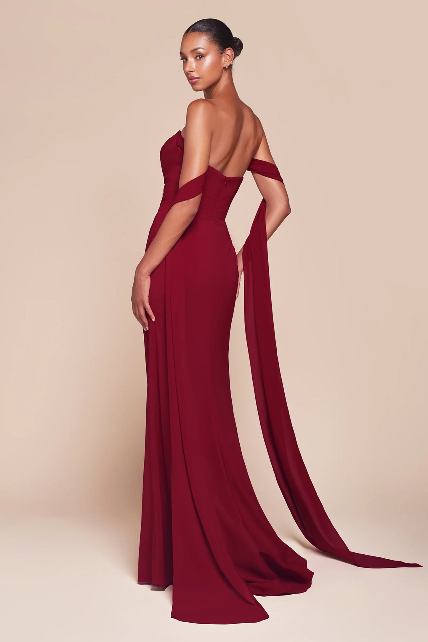 Caitlin Gown - Convertible Tie Chiffon Dress
