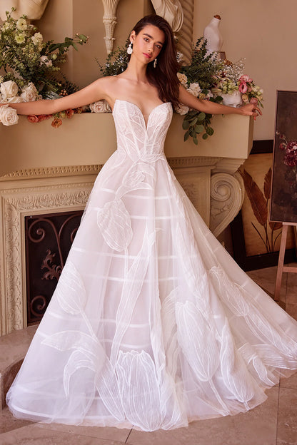 WL043 - Tulip Sequin Embroidered Wedding Ball Gown - Andrea & Leo