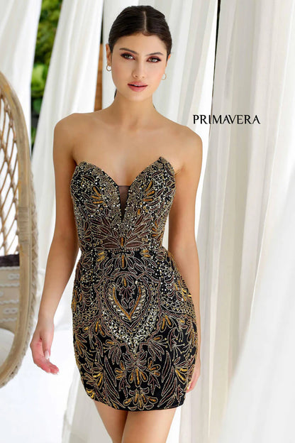 4226 - Primavera - Art Deco-Inspired Beaded Mini Dress